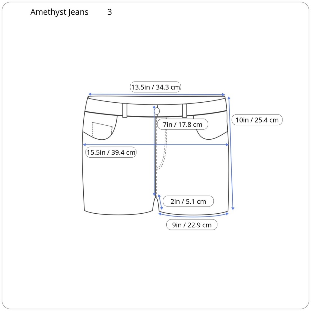 Amethyst Jeans White Denim Shorts - Picture 2 of 5